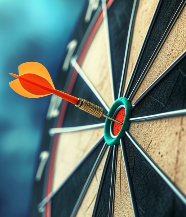 3d-rendering-arrow-hitting-target